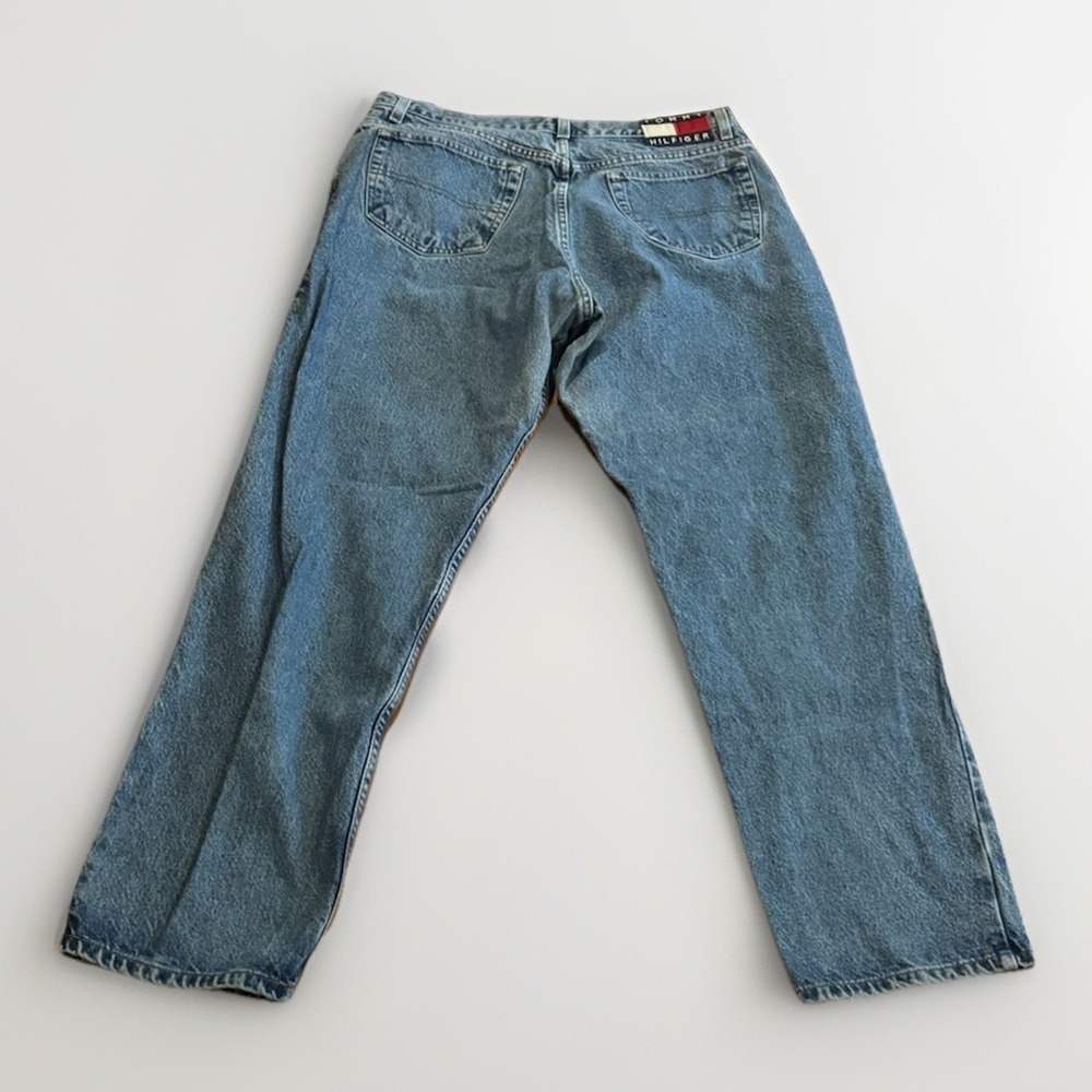 Vintage Tommy Hilfiger Denim Aaliyah Baggy Jeans 16 Y2K 90s Hip Hop